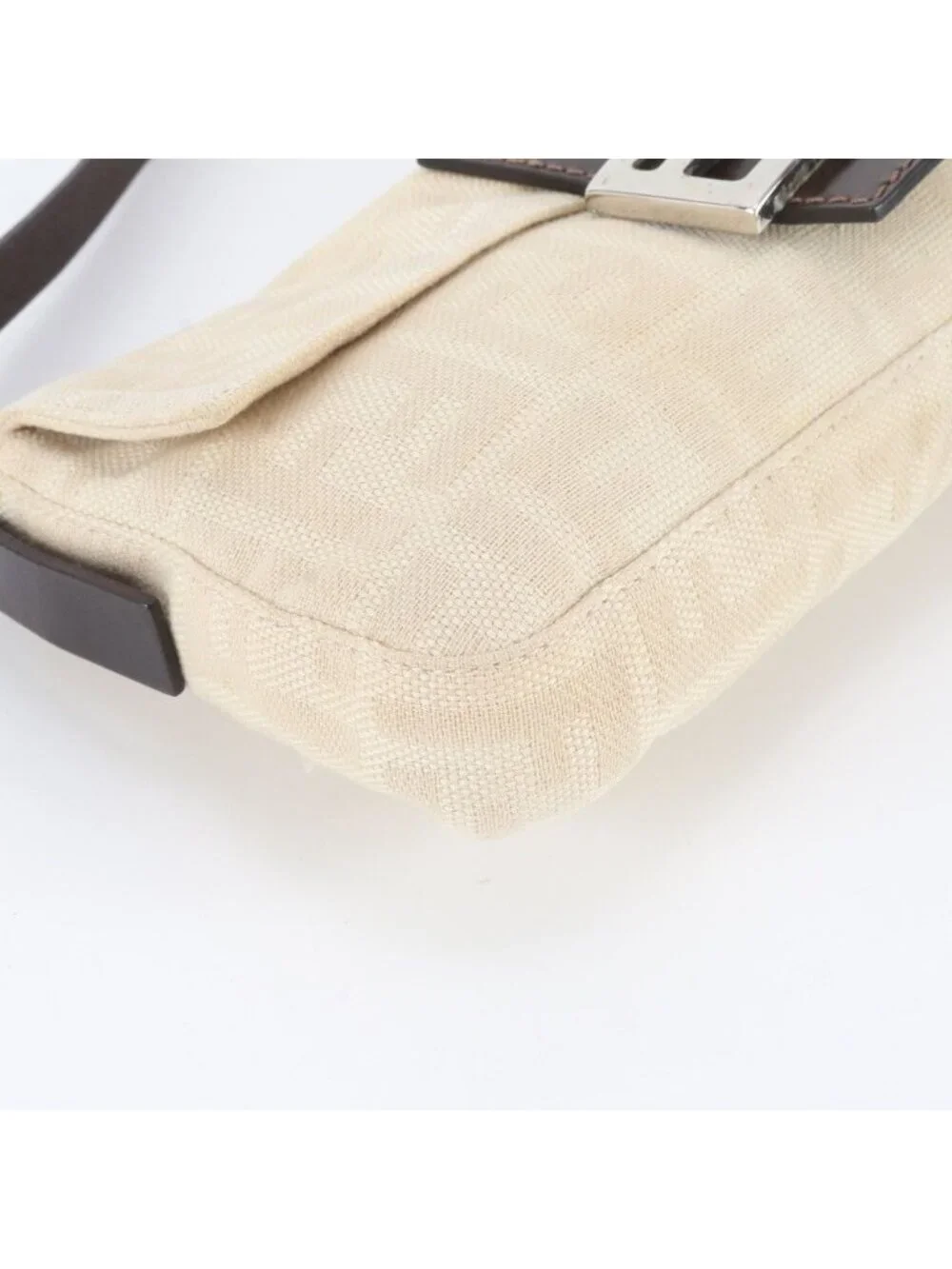 Fendi Zucca Mamma Bucket FF Leather Shoulder Bag